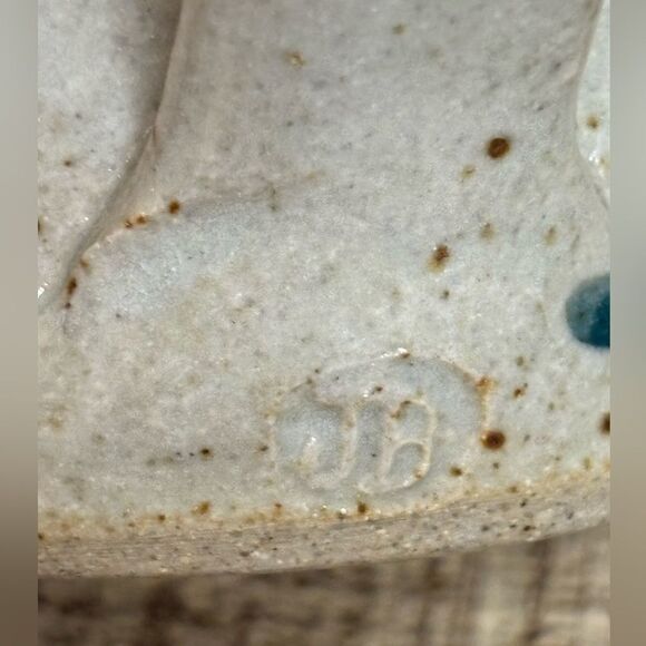 Minnesota Souvenir Coffee Mug Signed JB Hand Thrown Pottery Stoneware Gray - Picture 8 of 10